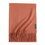 New Solid Color Wool Long Beard Warm Tassel Scarf Thick - DanaFashionstore