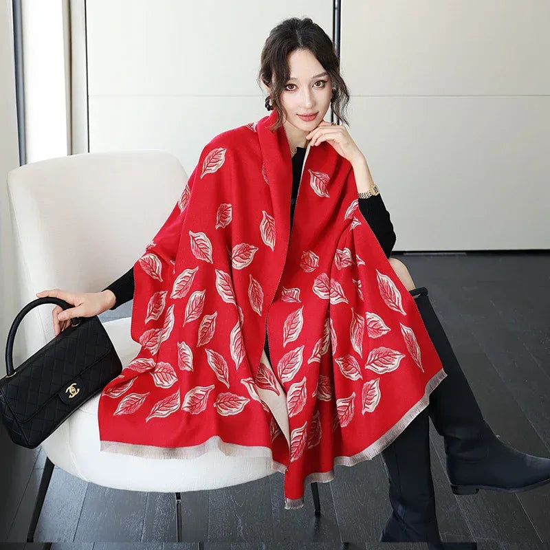 Female Versatile Fashion Thickened Warm Cashmere Scarf - DanaFashionstore