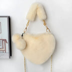 Love Bags Soft Plush Handbags Women Valentine's Day Party Bag - DanaFashionstore