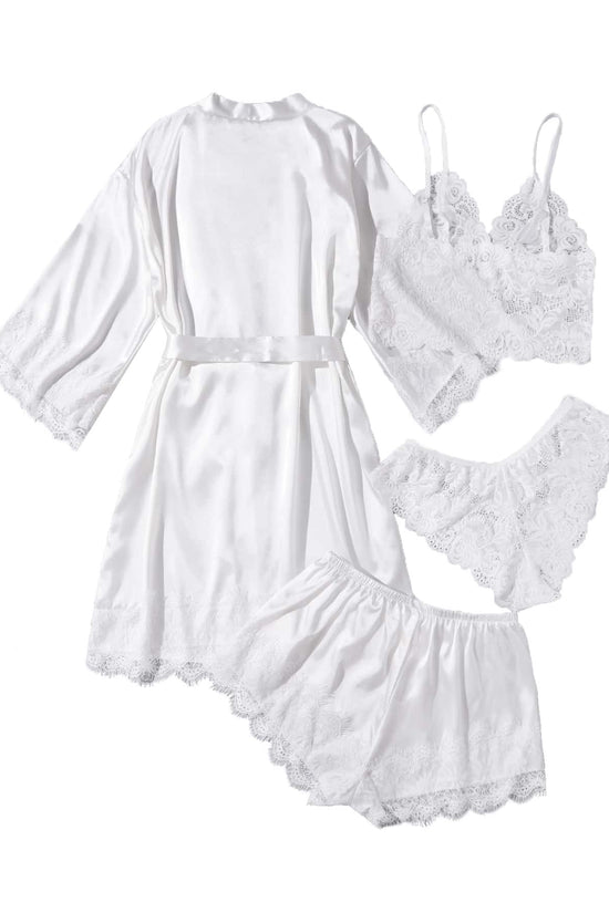 Artificial Silk Plus Size European And American Nightgown - Dana Fashion