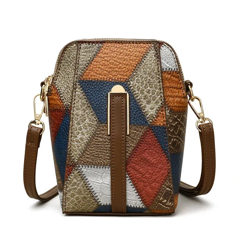 Fashion Soft Leather Stitching Shoulder Bag - DanaFashionstore