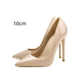Pointed Toe Stiletto High Heels Size Patent Leather Single Shoes - DanaFashionstore