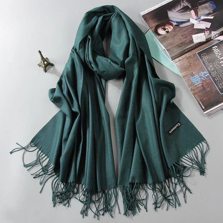 Fashion Cashmere Dual-use Shawl Warm Scarf - DanaFashionstore