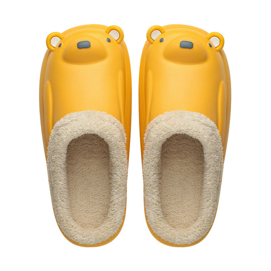 Home Non-slip And Warm Cartoon Bear Slippers