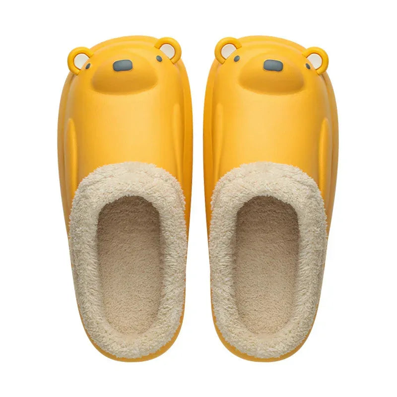 Home Non-slip And Warm Cartoon Bear Slippers - DanaFashionstore