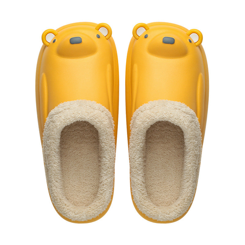 Home Non-slip And Warm Cartoon Bear Slippers