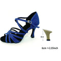 Professional Dance Shoes, Soft Denim Thick Soled Cuban Suede Shoes - DanaFashionstore