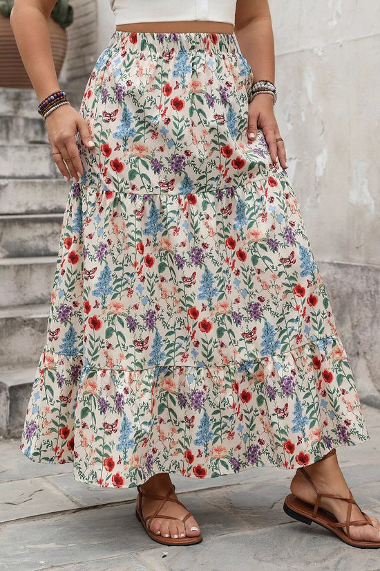 Women's Fashionable Personalized Floral Pastoral Skirt - Dana Fashion