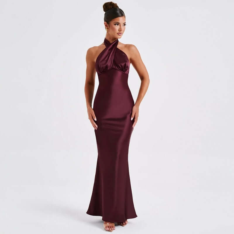 Summer Fashion Elegant Backless Sleeveless Dress $29.22 Dana Fashion Color: Blue Size: L Women's clothing Product information: Pattern: solid color Skirt-type: One-Step skirt Color: blue, wine red, blue in stock Waist Type: Mid waist Size: S,M,L Style typ