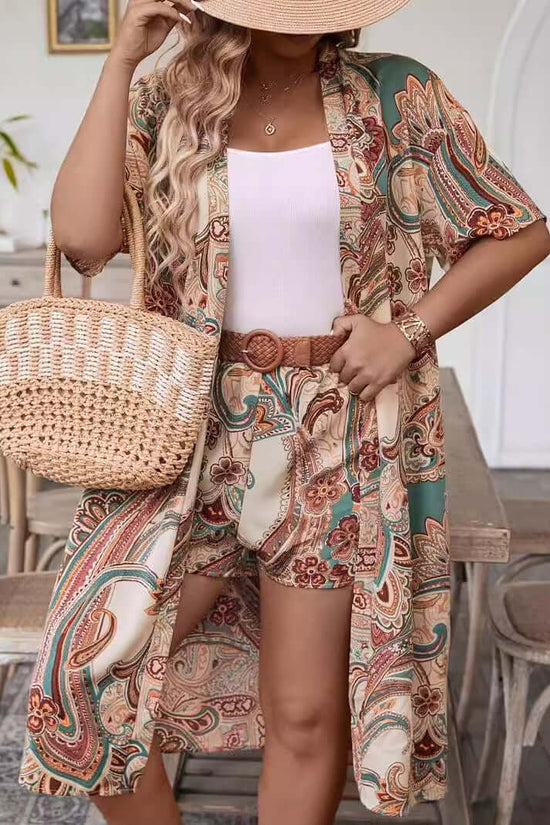 Women's Clothes Hot-selling Holiday Floral Print Two-piece Set $67.60 Dana Fashion Color: Apricot Size: 2XL Women's clothing Product information: Fabric: Polyester Color: Apricot Size: L,XL,2XL,3XL,4XL,5XL Note: 1. Asian sizes are 1 to 2 sizes smaller tha