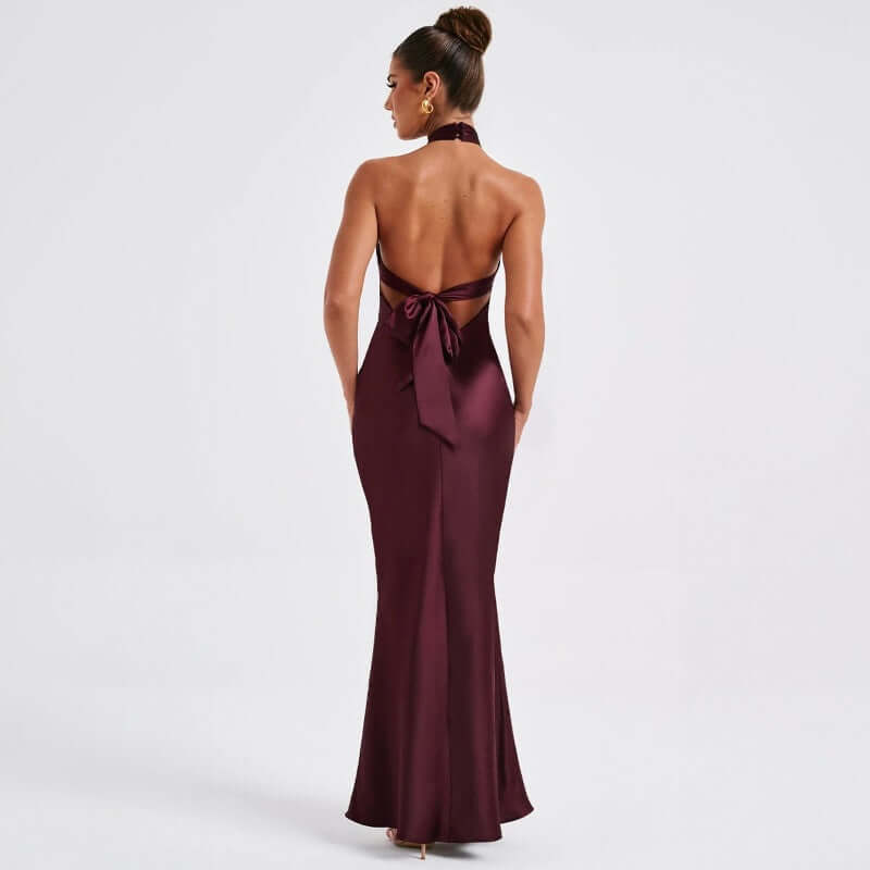 Summer Fashion Elegant Backless Sleeveless Dress $29.22 Dana Fashion Color: Blue Size: L Women's clothing Product information: Pattern: solid color Skirt-type: One-Step skirt Color: blue, wine red, blue in stock Waist Type: Mid waist Size: S,M,L Style typ