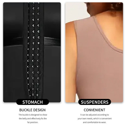 Plus Size One-piece Thin Breasted Belly Contracting Hip Lift Body Shaping Corset - Dana Fashion