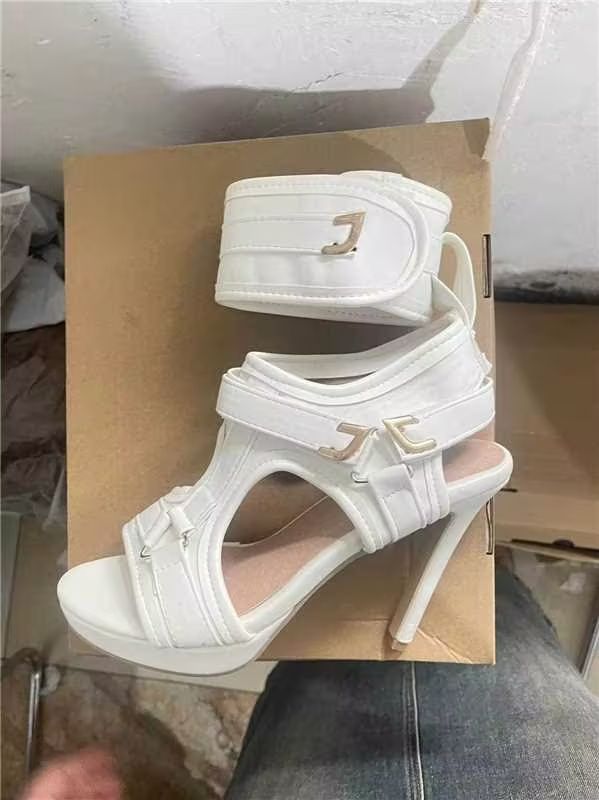 Buckle Super High Heels Waterproof Platform Fish Mouth Stiletto Heel Women Sandals