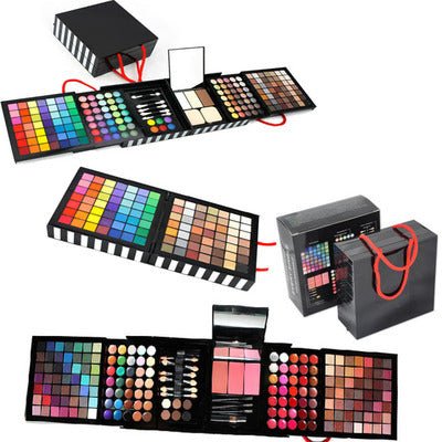 A Foreign Trade On Behalf Of Explosion Deluxe 177 Color Eye Shadow Bronzing Plate Combination Makeup Set White Optional $55.50 Dana Fashion Model: 1 makeup A foreign trade on behalf of explosion Deluxe 177 color eye shadow + bronzing plate combination mak