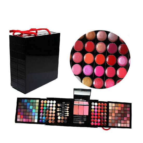 A Foreign Trade On Behalf Of Explosion Deluxe 177 Color Eye Shadow Bronzing Plate Combination Makeup Set White Optional $55.50 Dana Fashion Model: 1 makeup A foreign trade on behalf of explosion Deluxe 177 color eye shadow + bronzing plate combination mak