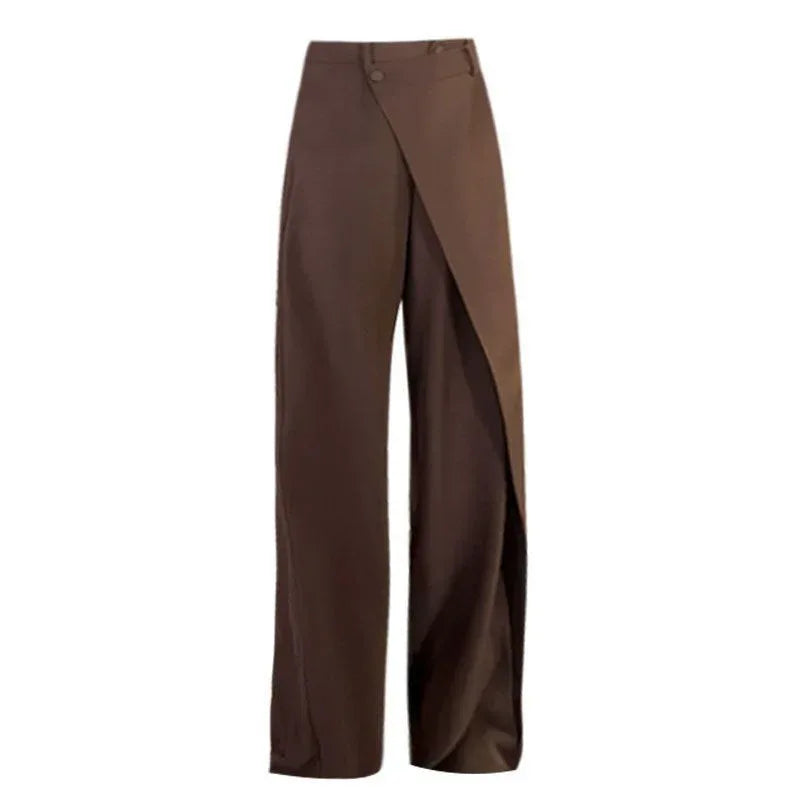Irregular Wide-leg Pants Ins Fashion Loose Trousers Women's Clothing - DanaFashionstore