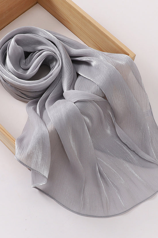 Breathable Cool Island Satin Smooth Silk Toe Scarf