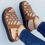 Women's Cutout Toe Platform Sandals - DanaFashionstore