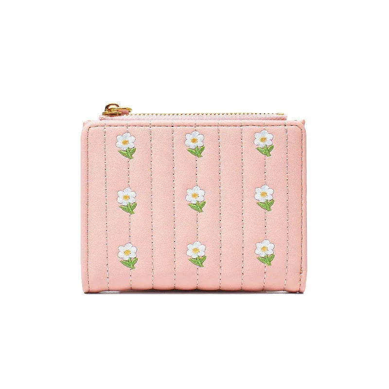 Cute Embroidered Women's Wallet Simple And Short Off - DanaFashionstore