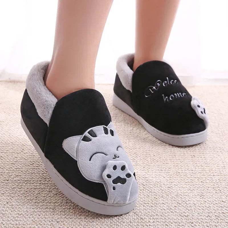 Cotton Slippers Women Platform Bag With Home - DanaFashionstore