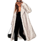 Imitation Fox Fur Long Thickened Maojian Tea Gradient Color Coat Autumn And Winter New Women's