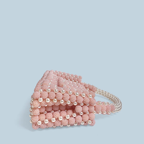 Waxberry Pearl Ball Handmade Beaded Handbag - Dana Fashion