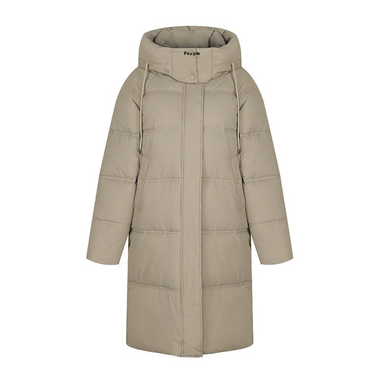 Long Over The Knee Thickened Hooded Jacket