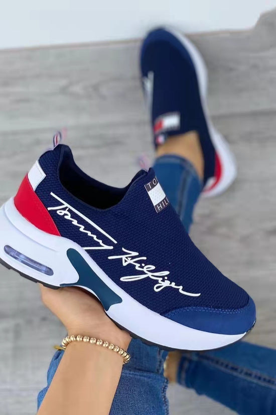 Air Cushion Lazy Dad Shoes Slip-on Sneakers For Women