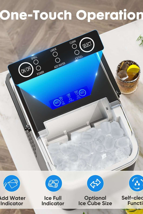 Portable Ice Maker $291.09 Dana Fashion Attribute: Black Dana's Kitchen SpecificationsLength * Width * Height: 10.00 x 14.00 x 12.00 inches (Package): 10.00 x 14.00 x 12.00 inchesWeight: 18.00 lbsProduct Code: ZHUMI-EAM-IM001-PP-BK Specifications:Black De