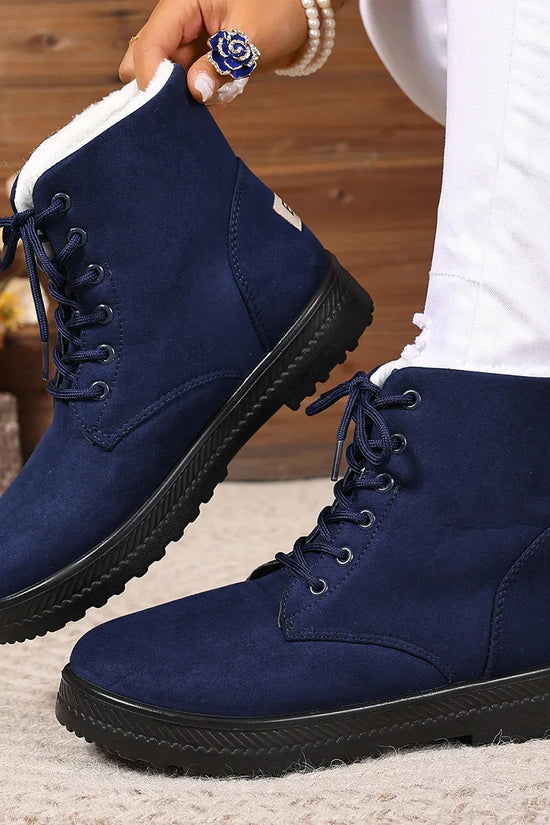 Women's Fashionable Waterproof High-top Cotton-padded Snow Boots - DanaFashionstore