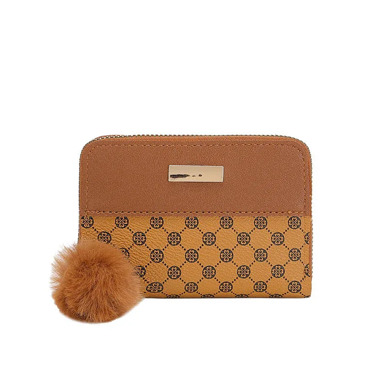 Women's Short Printing Color Contrast Korean Style Bag Wallet - DanaFashionstore