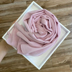 Women's Hijab Solid Pearl Chiffon Scarf - DanaFashionstore