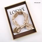 Solid Color Square Scarf Artificial Silk Small Square Towel - DanaFashionstore