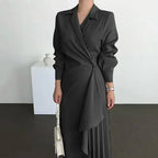 Formal Elegant Suspender Dress 2026 - Retro Long Waist Dress - DanaFashionstore