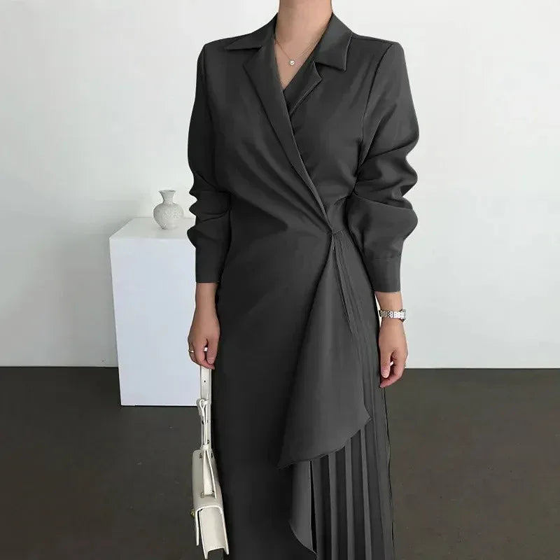 Formal Elegant Suspender Dress 2026 - Retro Long Waist Dress - DanaFashionstore