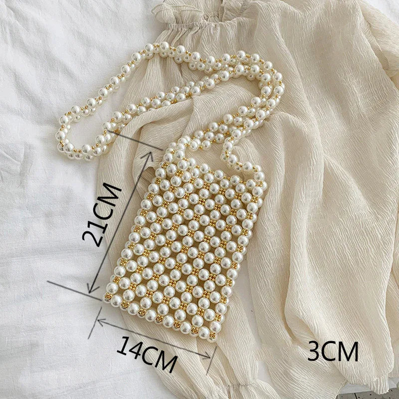 Pearl Bag Female Messenger Bag Wild Mini Retro Western Style Pearl - DanaFashionstore