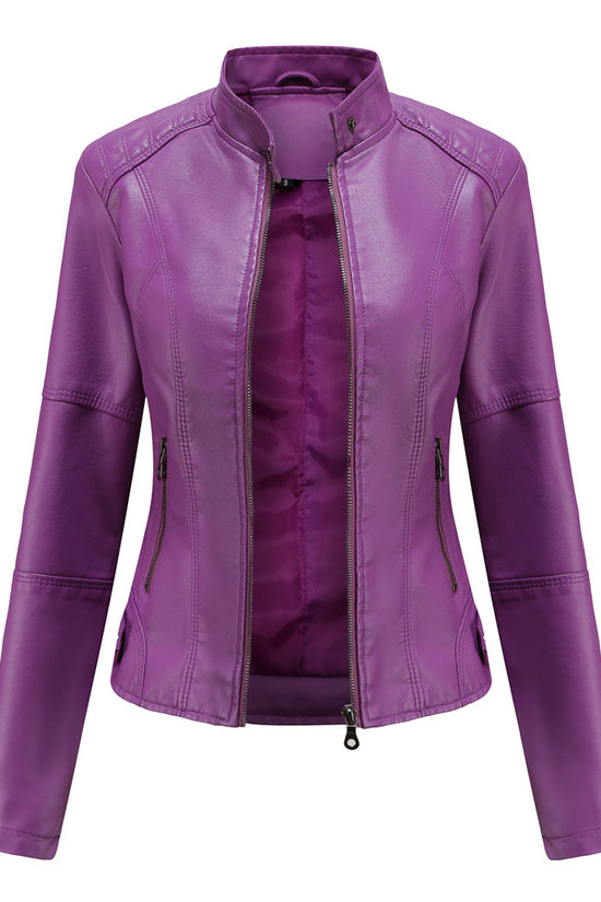 European And American Women's Leather Jackets