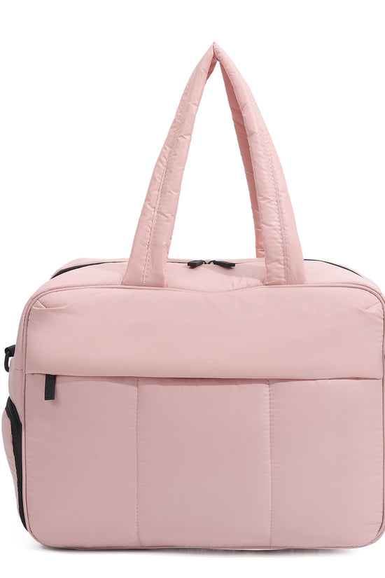 Down Handbags Winter Travel Duffle Bag With Shoes Compartment Portable Sports Yoga Gym Fitness Shoulder Bags For Weekender Overnight Tote Women