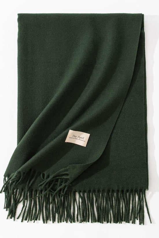 Pure Color Artificial Cashmere Scarf Women's Winter High-grade Shawl