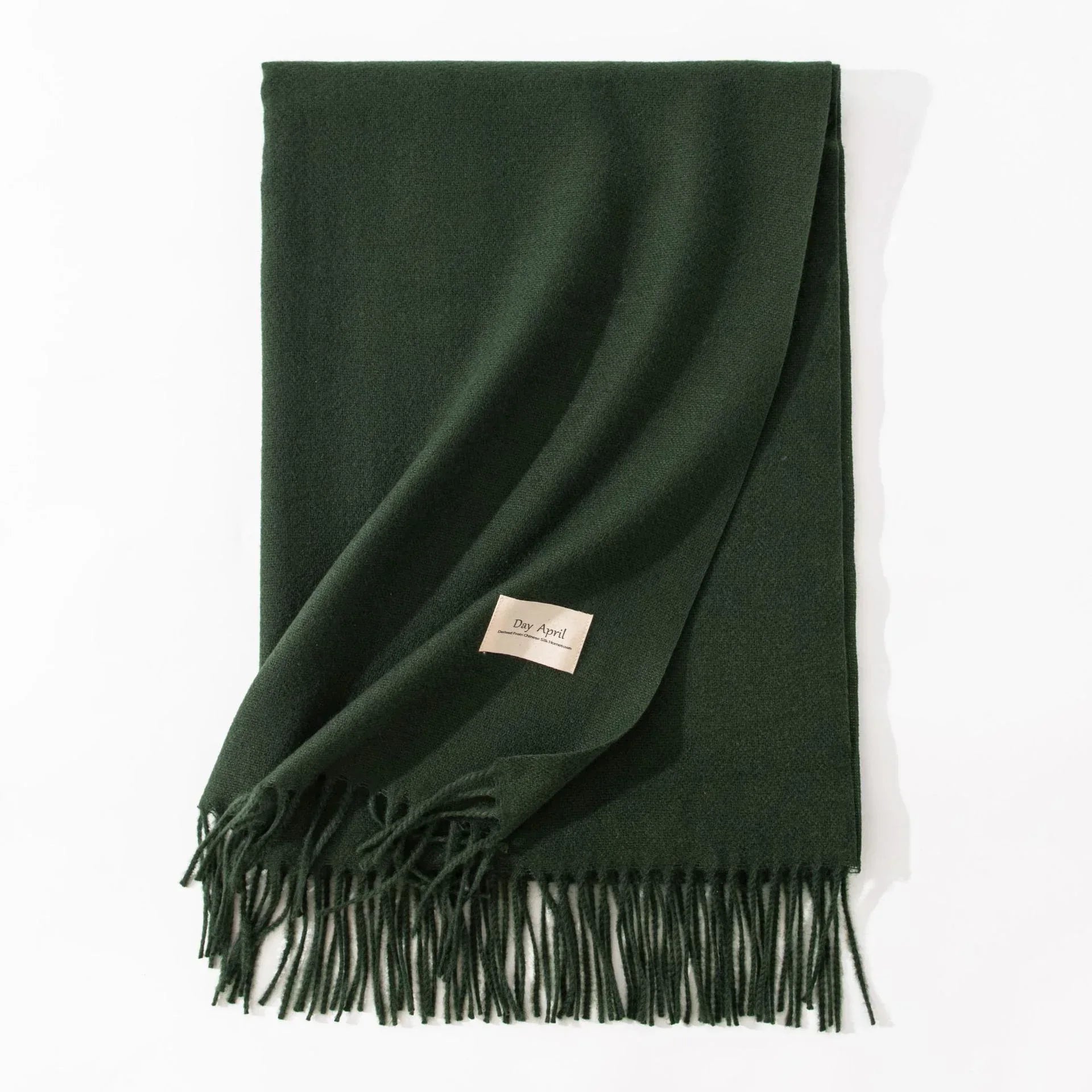 Pure Color Artificial Cashmere Scarf Women's Winter High-grade Shawl - DanaFashionstore