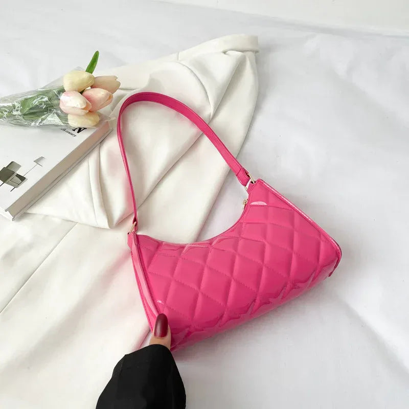 Diamond Plaid Underarm Small Square Bag For Women - DanaFashionstore