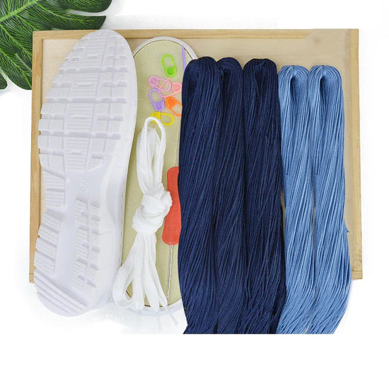 Hand Woven Sandals Hollow Crochet Breathable Shoe Material Pack - DanaFashionstore