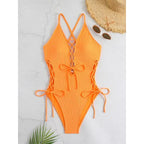 European And American Sexy Backless Siamese Bikini Swimsuit - DanaFashionstore