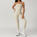 Brushed Back Tight Yoga High Waist Hip Lifting Sports Suit