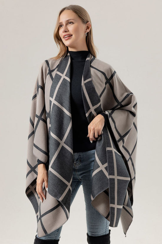 Women's Fashion Gingham Check Warm Scarf
