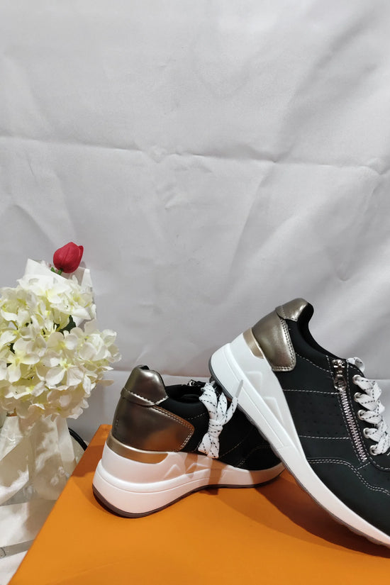 Burnt platform sneakers - DanaFashionstore