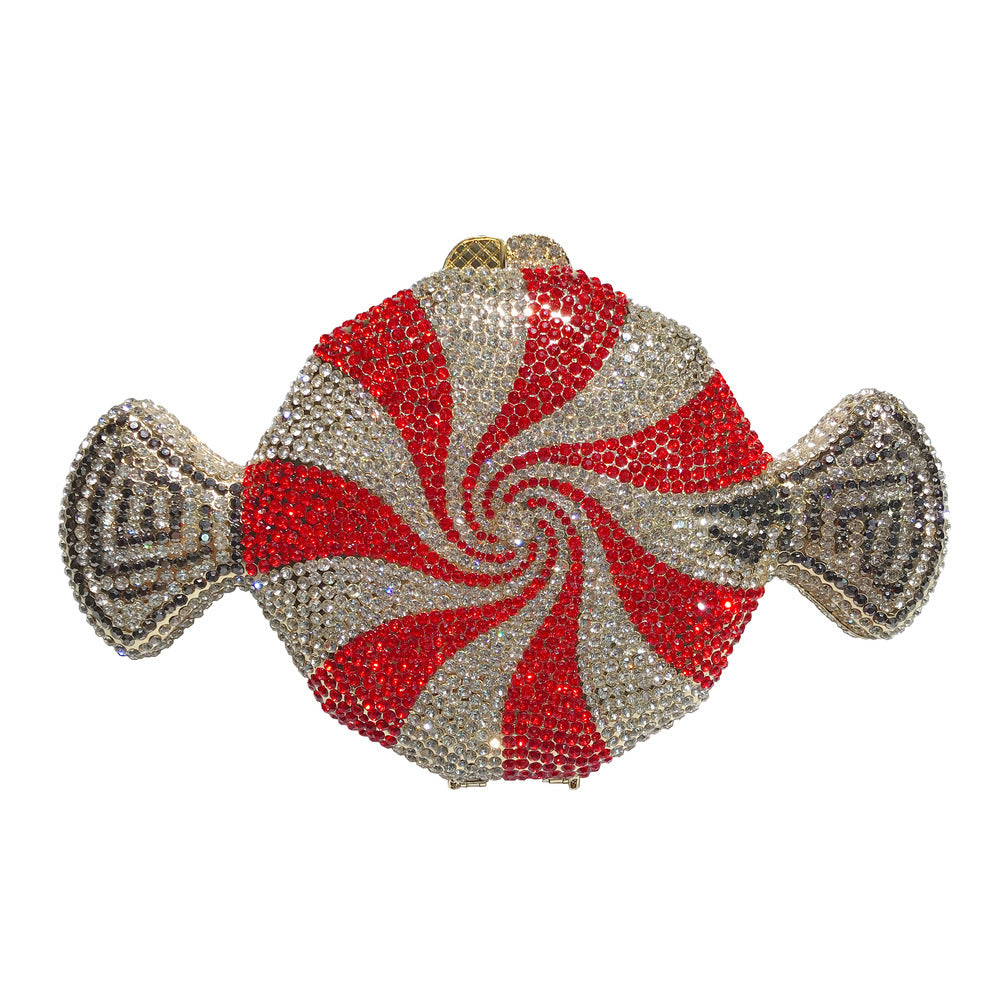 Women's Diamond Candy Shape Crystal Diamond Clutch - Dana Fashion