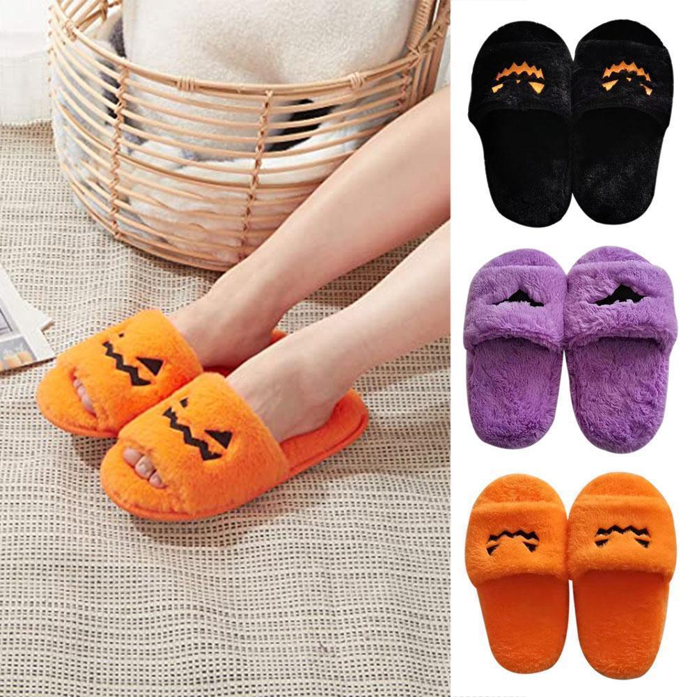 Halloween Women's Soft And Comfortable Plush Slippers Cosplay Shoes Furry Plush Slippers Kawaii Cute Shoes Home Slippers Halloween Dress Up Shoes - DanaFashionstore