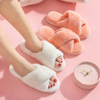 Lovely Simple Home Warm Flat Cotton Slippers - DanaFashionstore
