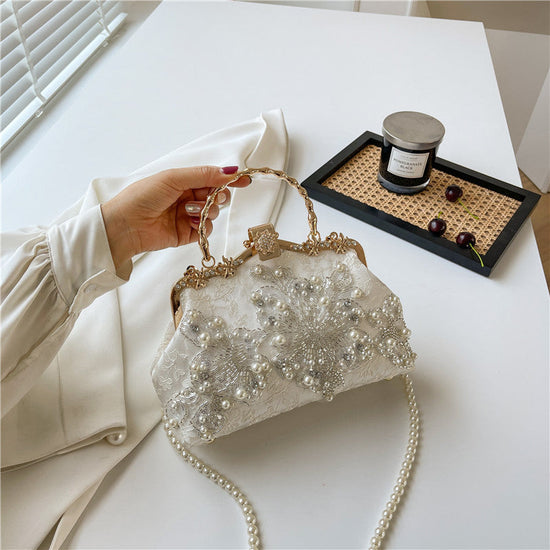 Pearl Embroidered Fashion Handbag Cheongsam Banquet Dana Fashion